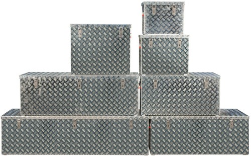 Aluminium transportbox - aluminium,