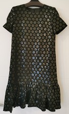 ORIGINAL ESCADA KLEID Gr. 34 SUPER MODERN EDEL DUNKELGRÜN BUSINESSKLEID