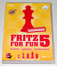 FRITZ 5 FOR FUN - SCHACH PROGRAMM FÜR PC - CHESS SIMULATOR - NEUWERTIG