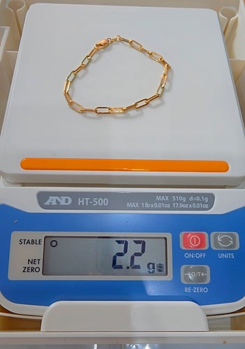 18k massives 2g gold - , 2,2g