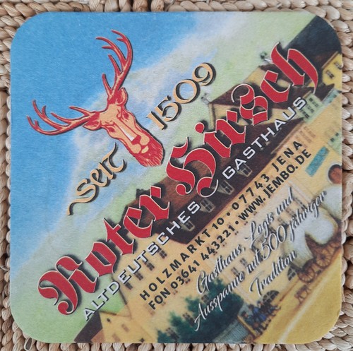 Rar bierdeckel jena gasthaus - rar,