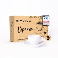 Espresso Cappuccino Milchkaffee Set´s | weiß oder schwarz | dickwandige Tassen