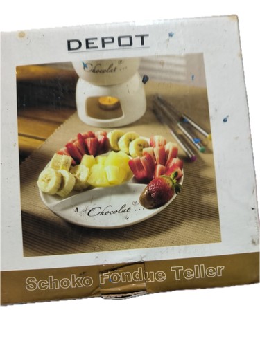 Depot schokofondue set keramik - schokofondue,