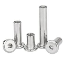 Hülsenmuttern M2 M3 M4 M5 M6 M8 M10 mit Flachkopf Innensechskant Edelstahl