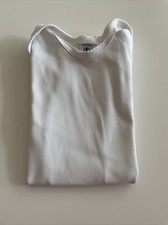 PETIT BATEAU BABY KURZARM BODY STRAMPLER GR.94CM • 36 MONATE IN WEIß 