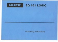 Uher Bedienungsanleitung user  manual für SG 631 Logic englisch  mit Plan Copy