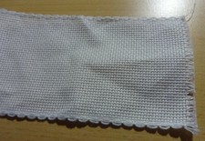 Stickband Aidastoff creme mit