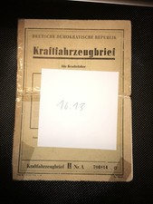 MZ RT 125/2 DDR Kfz Brief