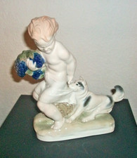 Rosenthal Figur - Liebermann - "Erwischt" Putto Traubendieb - 21 cm hoch