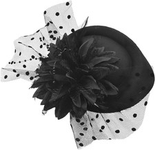 Fascinator hut schwarz - fascinator,