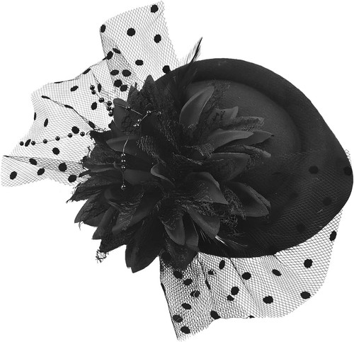 Fascinator hut schwarz - fascinator,