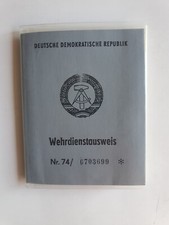 NVA, DDR, Wehrdienstausweis