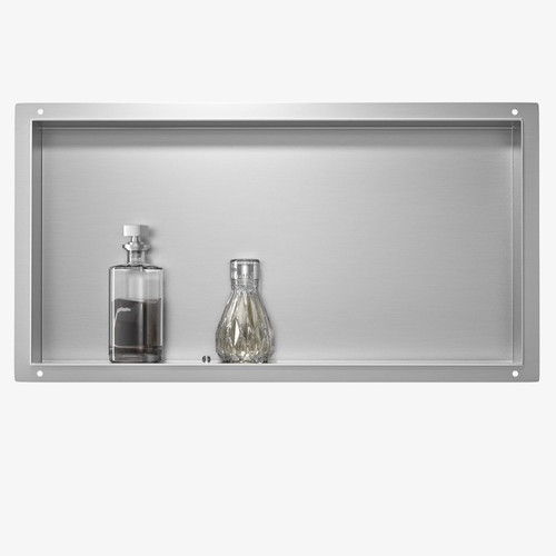 Stainless steel wall niche - steel,