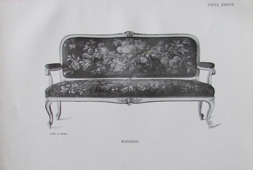 Kanapee alter druck aus - kanapee, 1922