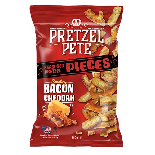 Pretzel pieces smokey bacon - pieces,