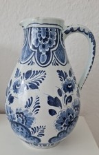 Original Delfter Porzellan, Delfter Krug, Kanne, Delft, 27 cm hoch
