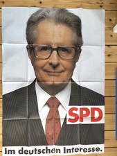 SPD Wahlplakat 1983 H.-Jochen Vogel ‚Im deutschen Interesse’ ORIGINALDRUCK DinA0