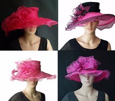 Brauthut Anlasshut Organzahut Bridal hat eleganter Damenhut Pferderennen Debry