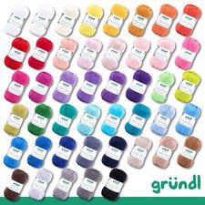 Gründl 50 g Cotton Quick uni Baumwolle Babygarn Sommergarn Stricken 45 Farben