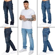 Enzo Herrenjeans gerades Bein