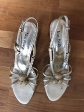 High Heels Gold Sandaletten Abendschuhe Gr. 40