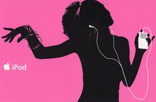 iPod Werbekarte in PINK  NEU  Merchandising/Werbung  Original Apple Hochglanz