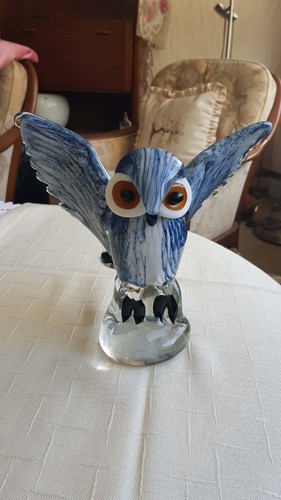 Murano glas figuren eule - murano,