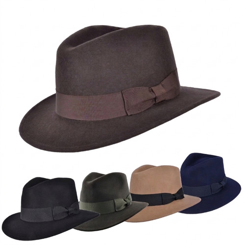 Fedora hut 100 wollfilz - 100,