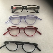 4 X Leichte Brillenfassung mit Federscharnier / Brille / Gestell NEU