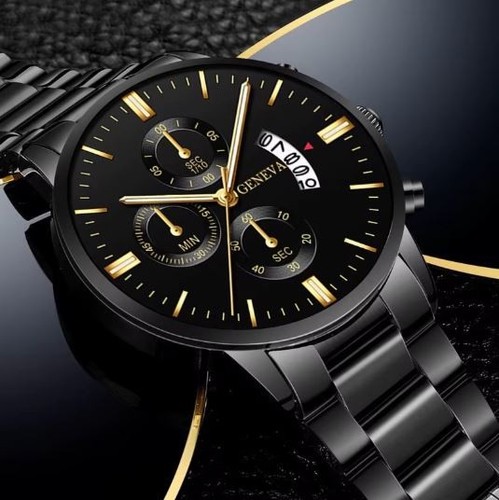 Herren uhr edelstahl - uhr, quarz