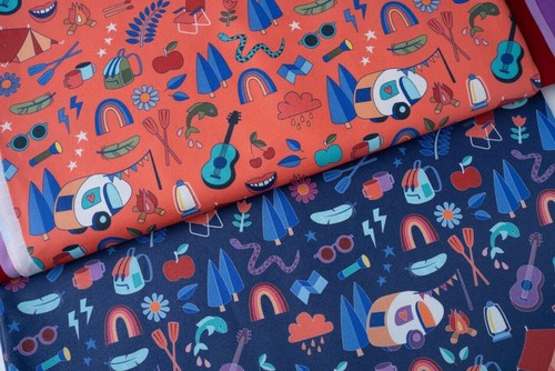 Camping canvas blau - camping,
