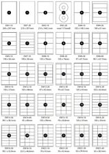 Etiketten Bögen, weiß auf DIN A4 selbstklebend von Etkettenworld BV EW1-EW21