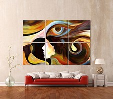 NEW ABSTRAKT 666 Leinwand Bild