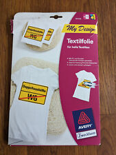 T-Shirt-Transferpapier für weiße Stoffe 20 Blatt A4 groß Inkjet My Design Avery