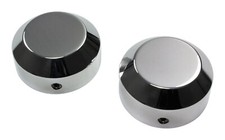 Achs-Cover-Set - Kawasaki VN 1500 Classic - vorne links + rechts - Alu poliert