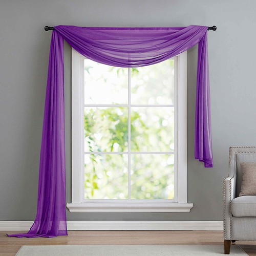 Voile querbehang - voile,