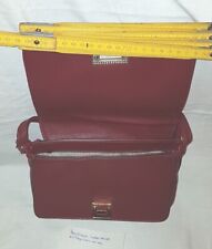Handtasche Leder Weinrot mit Trageriemen wie Neu Damen, 