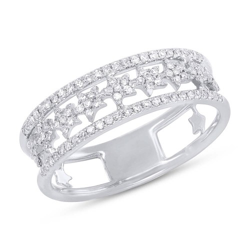 Damen 14k weißgold - damen, 0.23