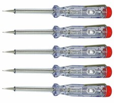 5x Stromprüfer 120-250V 60mm Phasenprüfer Spannungsprüfer Schraubendreher