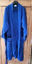 Bademantel, Morgenmantel, lang, Gr. XL, Vossen, blau