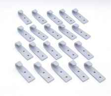 20 x Planenhaken Kunststoff silber Planen Netz Containernetz Abdecknetz Anhänger