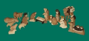 Krippenfiguren set teilig - set, 16-teilig