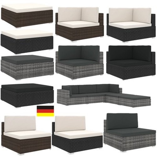 Rattan gartensofa mittelsofa - rattan,