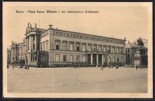 Berlin, Palais Kaiser Wilhelm I. mit historischem Eckfenster, Ansichtskarte 