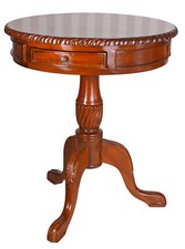 Englischer Tisch rund Holztisch Beistelltisch Telefontisch Teetisch Couchtisch