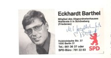 Autogramm Eckhardt Barthel