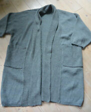 Designer Strickmantel Grau Oversize Blogger Wolle Handarbeit Algerien El Djazair