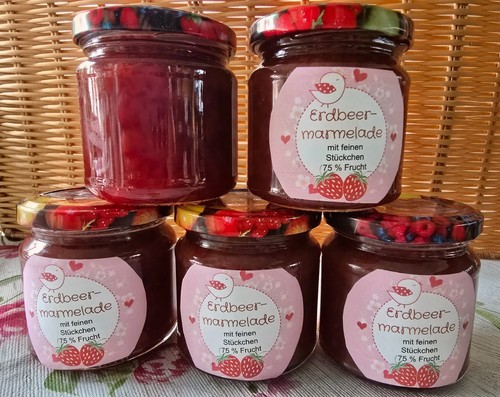 Bio erdbeer marmelade 210ml - bio-erdbeer-marmelade,