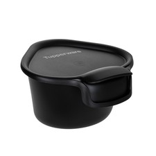 TUPPERWARE Tischmüll Eimer Bio Mülleimer Adretto in Schwarz 2,5 l mit Deckel