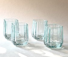 Tiffany & Co Wodka Shot Gläser Facets 4er Set Schnapsgläser Blue Kristall Likör
